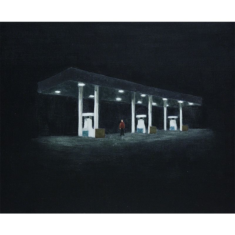 Contemporary Art Station Painting Mural Non-Woven Stain-Proof Black Wall Covering for Playroom