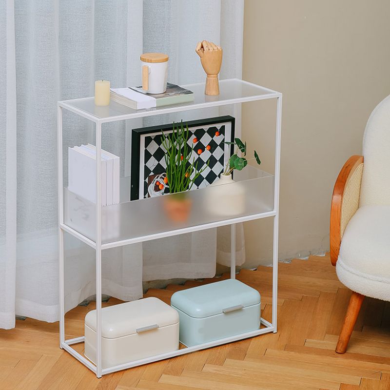 10" Wide Contemporary Shelf Bookcase Acrylic Open Back Bookcase