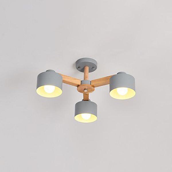 Lampade a sospensione del cilindro in metallo Lampada moderna Multi Lights Suspension Lampada