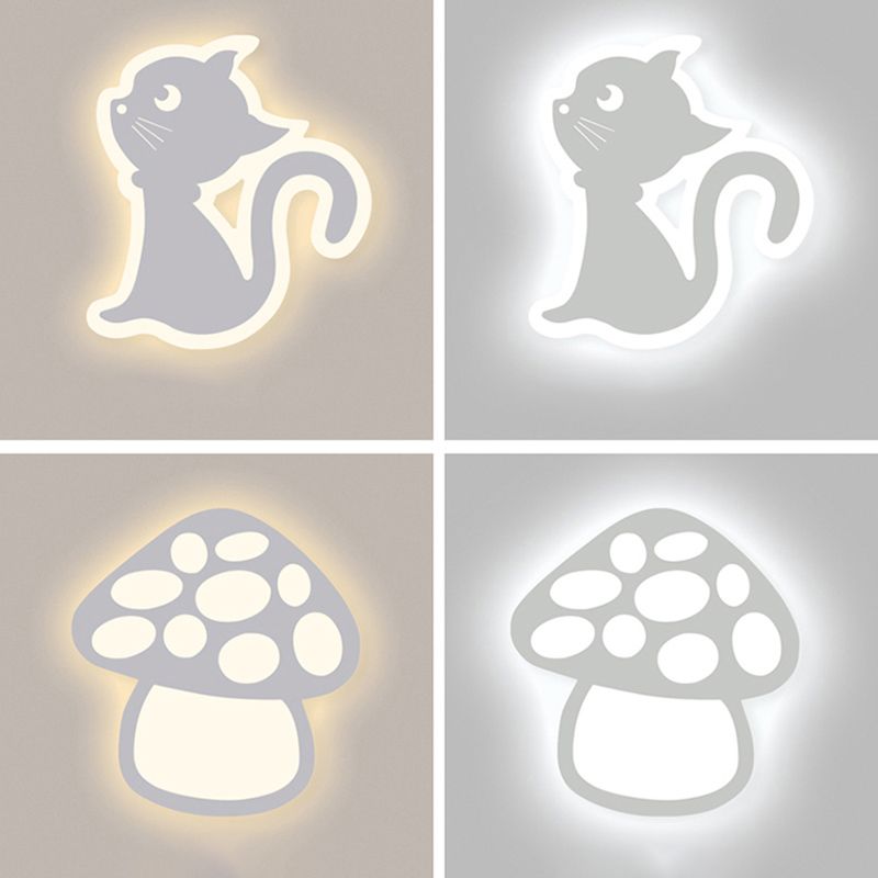 Luce a parete ombreggiata bianca Light Minimalist Minimalist LED METAL MOUNTED LIMINA