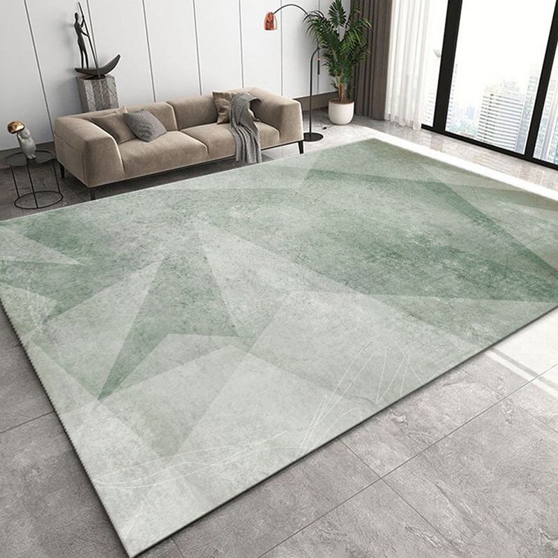 Modern Carpet Geometric Print Indoor Rug Stain Resistant Polyster Area Rug for Living Room