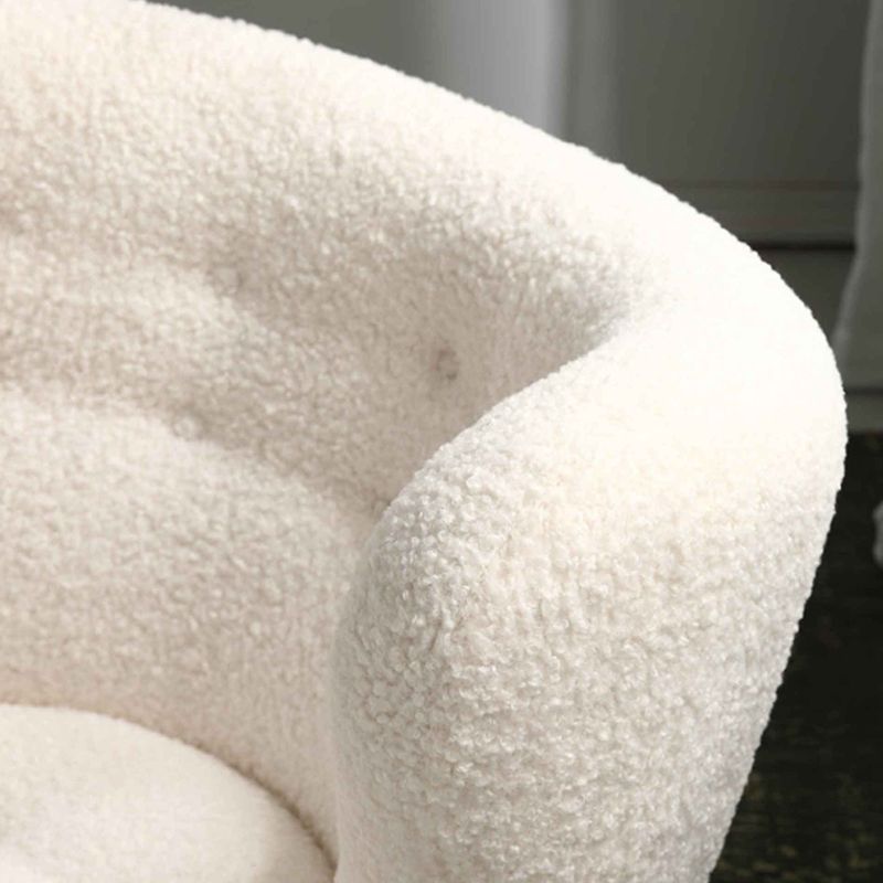 Scandinavian Slipper Accent Chair Solid Wood Frame Slipper Chair