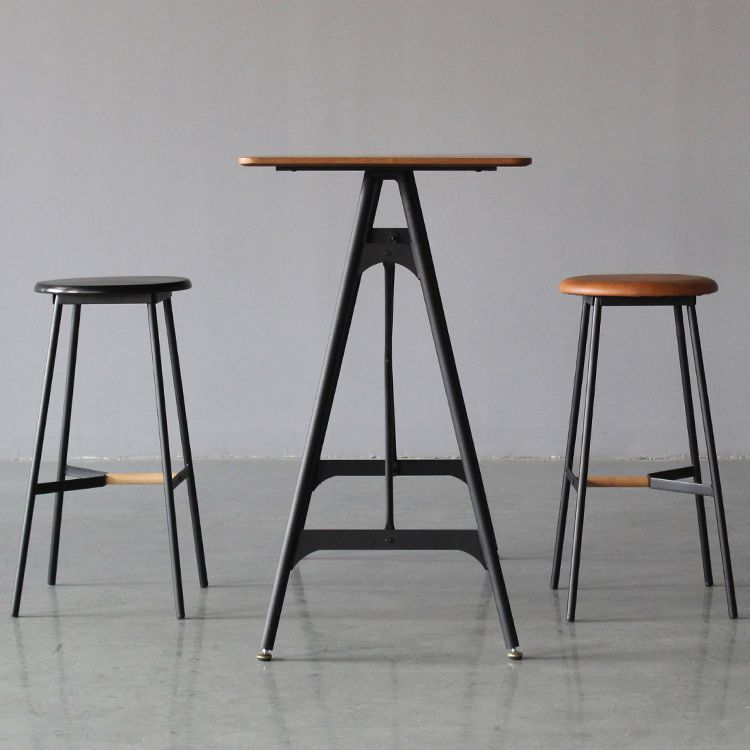 Industrial Pub Table Bar Height Bar Table for Living Room Use