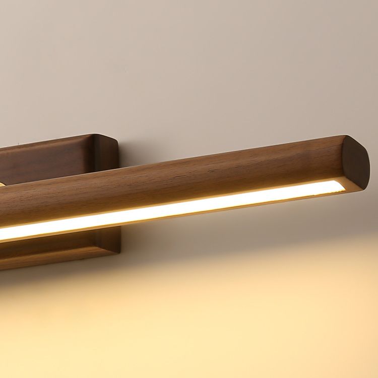 Stile minimalista Vanity Light Bar Walnut LED Vanity Mirror Lights per tavolo da toeletta