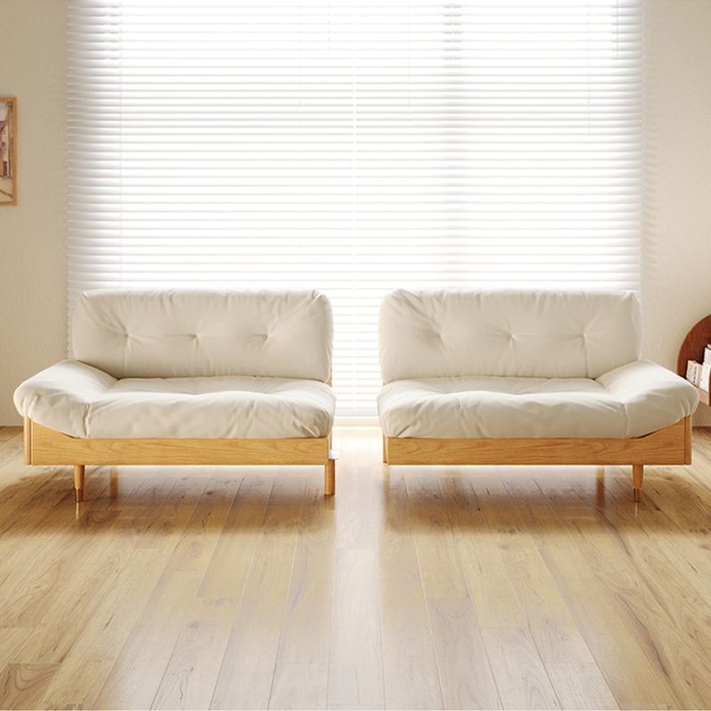 Armless Sofa Loose Back 35"W Tufted Modern Sofa for Living Room
