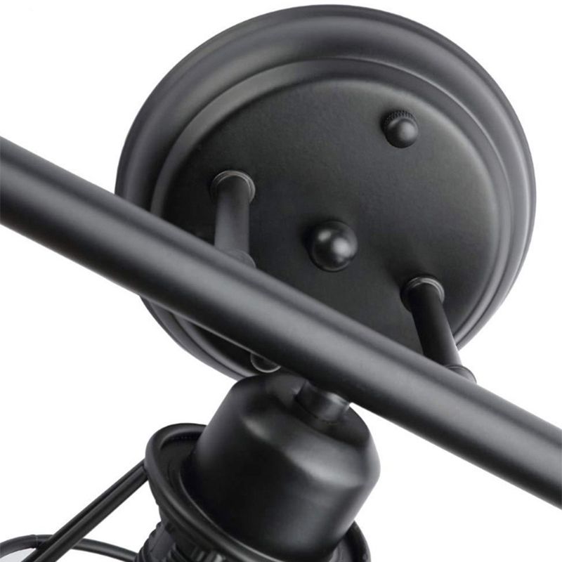 3 Leuchten Metallwandmontierte Leuchte Industrie -Diamantkäfigwandwandmontagewandleuchte für Bar