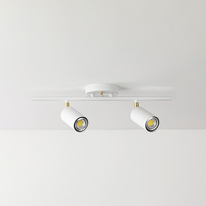 Metal Half Cylinder Flush Ceiling Light Modern Multi-Lights Flush Ceiling Light Fixtures
