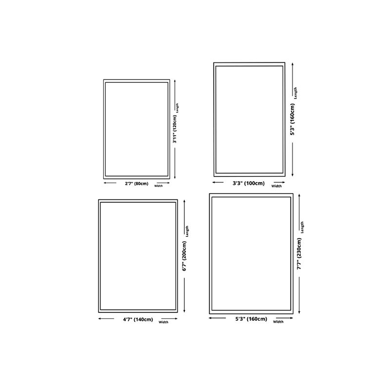 Simplicity Zebra Print Rug Polyester Carpet Non-Slip Backing Area Rug for Living Room