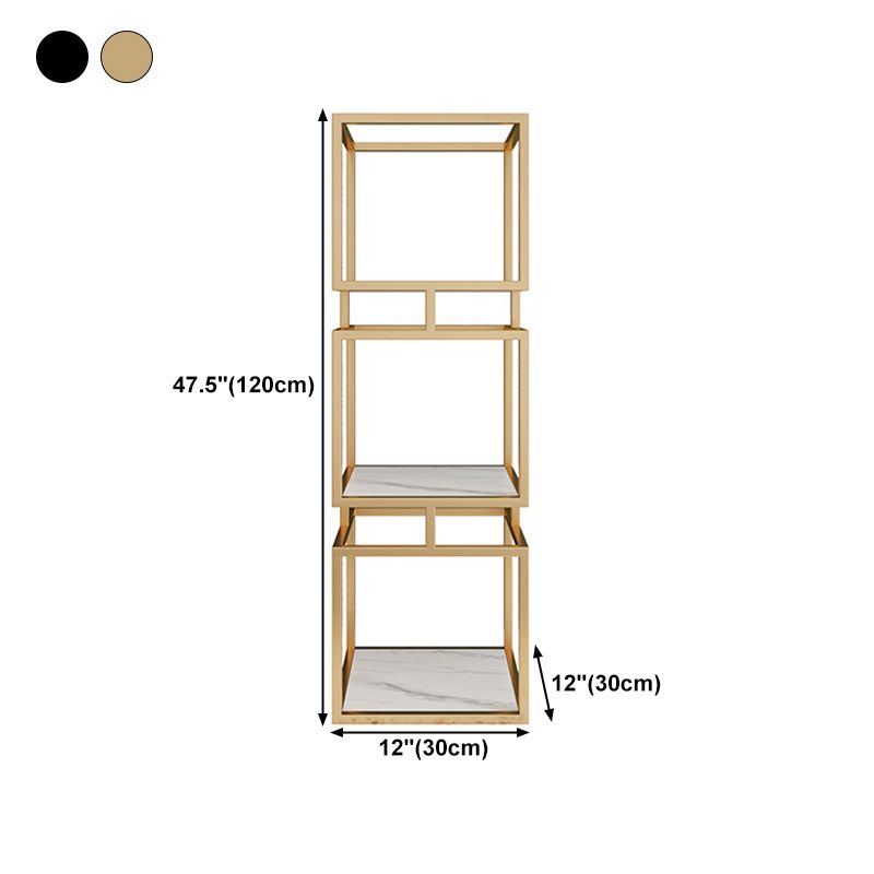 11.81"W Bookshelf Contemporary Style Open Back Bookcase for Home Office