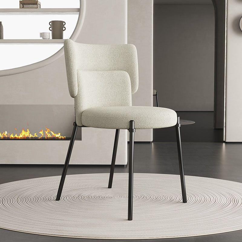 Fabric Dining Room Chairs Modern Style Parsons Armless Chair