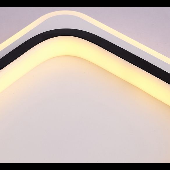 Lámpara de techo de montaje empotrado de estilo nórdico, iluminación LED de montaje empotrado con forma geométrica para dormitorio