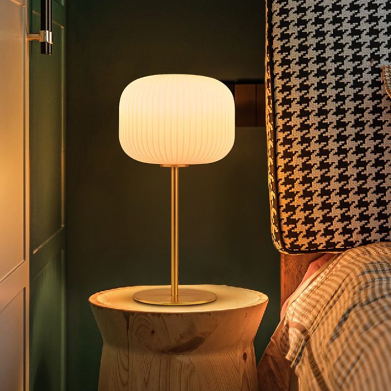 Glastrommel Nachttischlampen moderner Stil 1 leichte Nachttischlampe