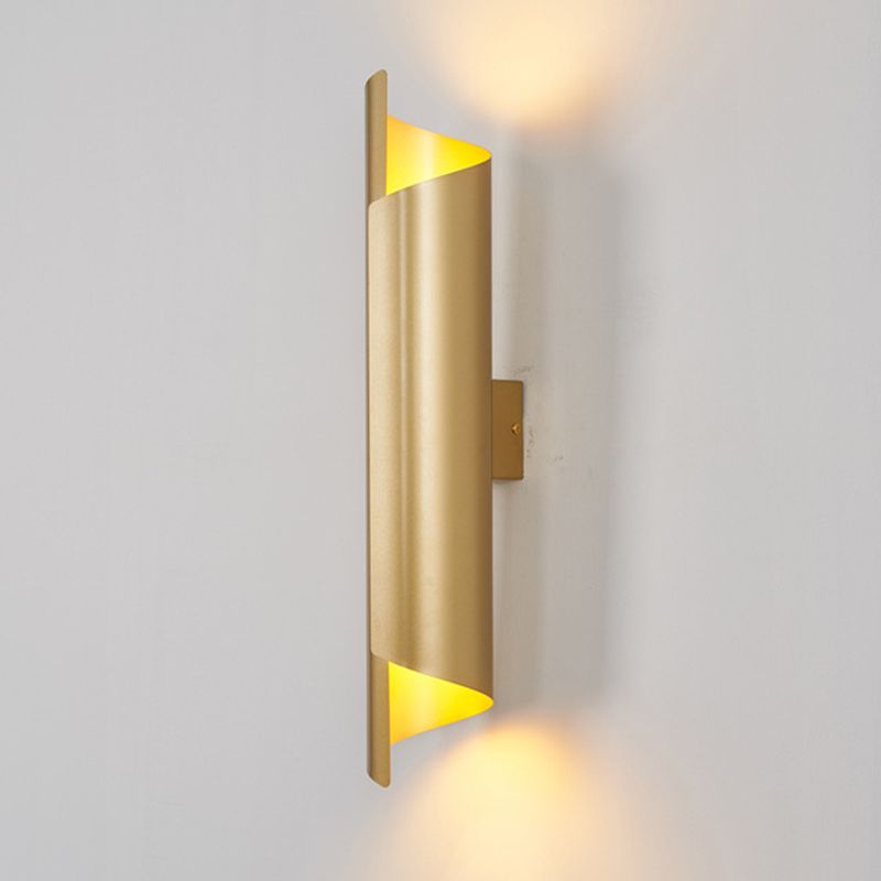 Light Modern Luxury Style Cylinderical Sconce Light Fixture Metal 1 Light Sconces