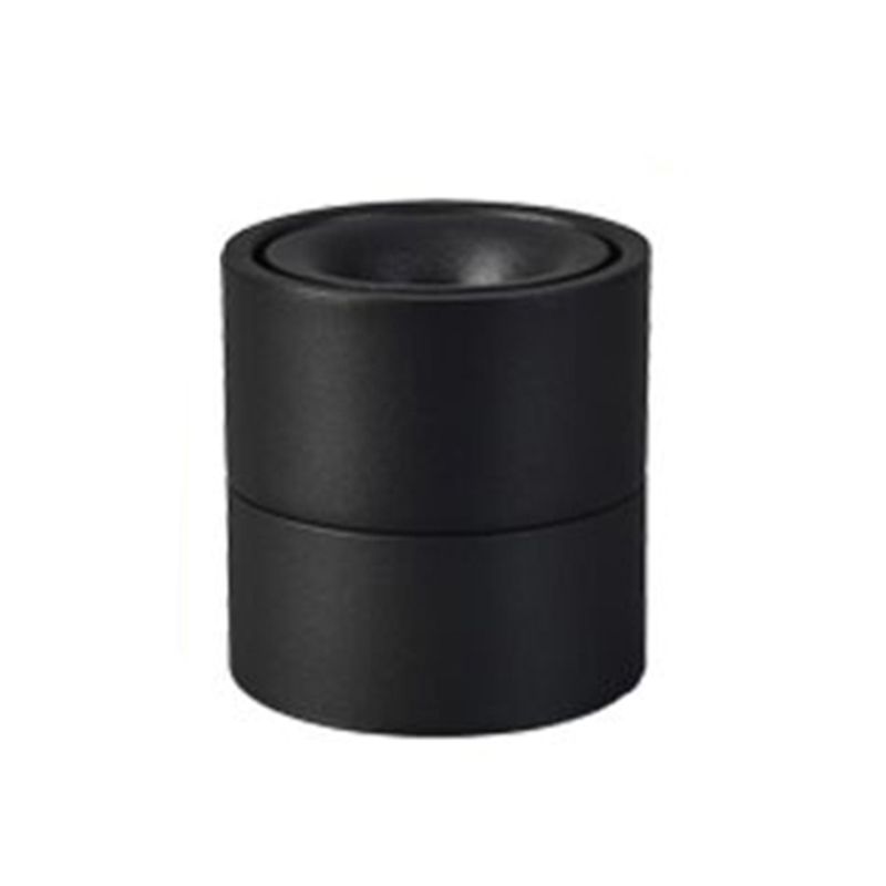 Plafonnier LED de forme cylindrique moderne, montage encastré en aluminium pour salon