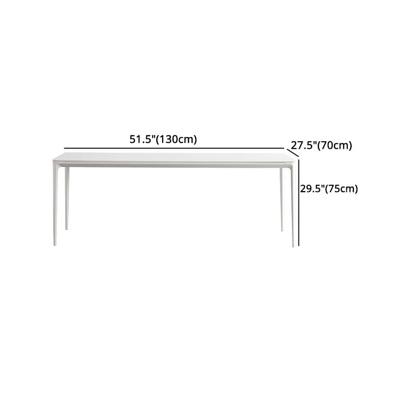 Modern 1/4/5/6/7 Pieces White Dining Set Sintered Stone Dining Table Set with Chairs