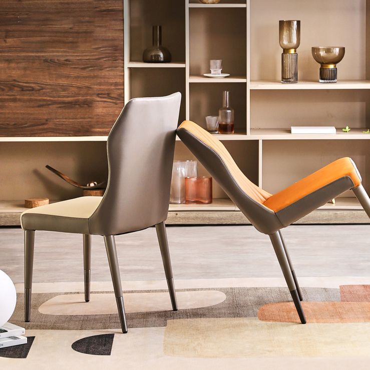 Silla de madera de roble de estilo escandinavo, cocina, comedor, sillas laterales con respaldo sólido