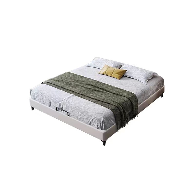 Contemporary 11.02 " Tall Wooden Frame Platform Bed for Bedroom