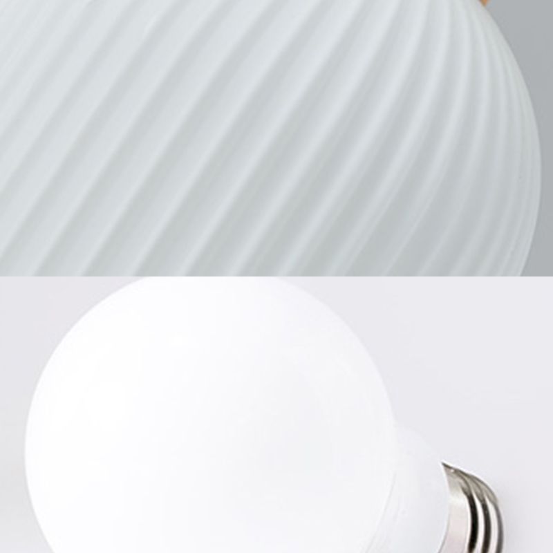 Weiße Glas Einfachheit hängend hängendes Einzelbulb Messing Esszimmer Suspension Anhänger