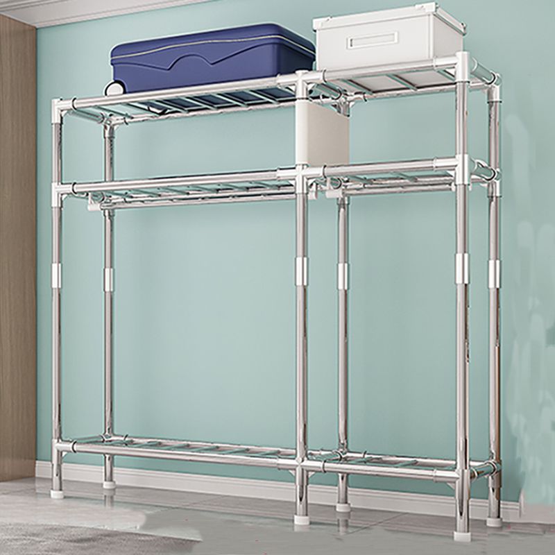 Stainless steel Frame Wardrobe Armoire Modern Home Wardrobe Cabinet