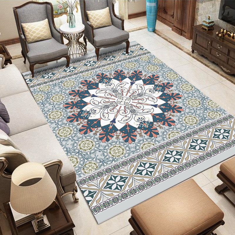 Tapis boho à chaux à chaux à chaux à chaux polyester le tapis lavable de machine non glissée pour animaux de compagnie pour animaux de compagnie pour décoration intérieure