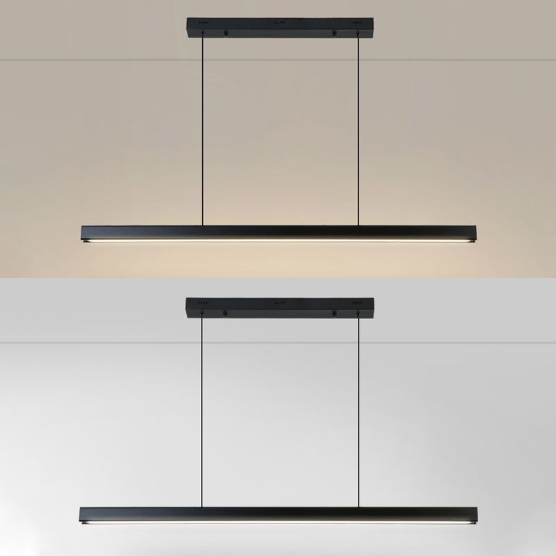 Luci a sospensione moderna contemporanea per l'illuminazione dell'isola lineare dell'isola della cucina