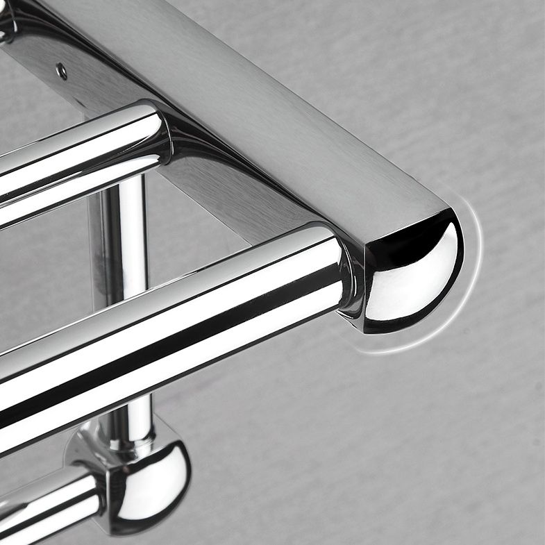 Polished Chrome Modernism Bathroom Accessory Set Bath Shelf/ Towel Bar/Robe Hooks Included