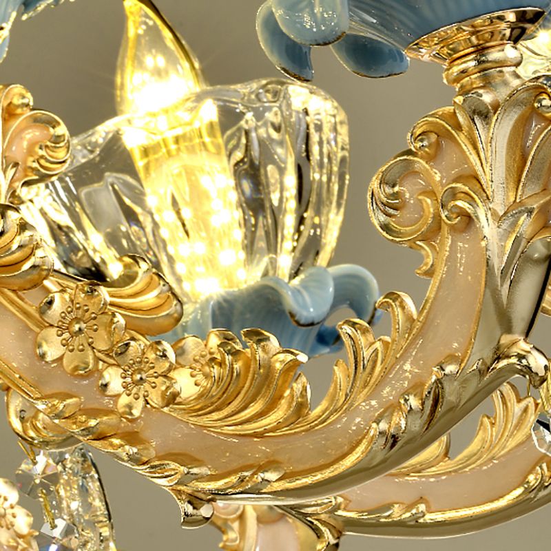 Nordic Style Chandelier Light Postmodern Style Crystal Pendant Light for Living Room