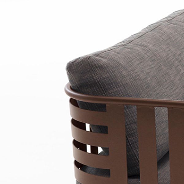 Metal Frame Outdoor Sofa Industrial Water Resistant Patio Sofa