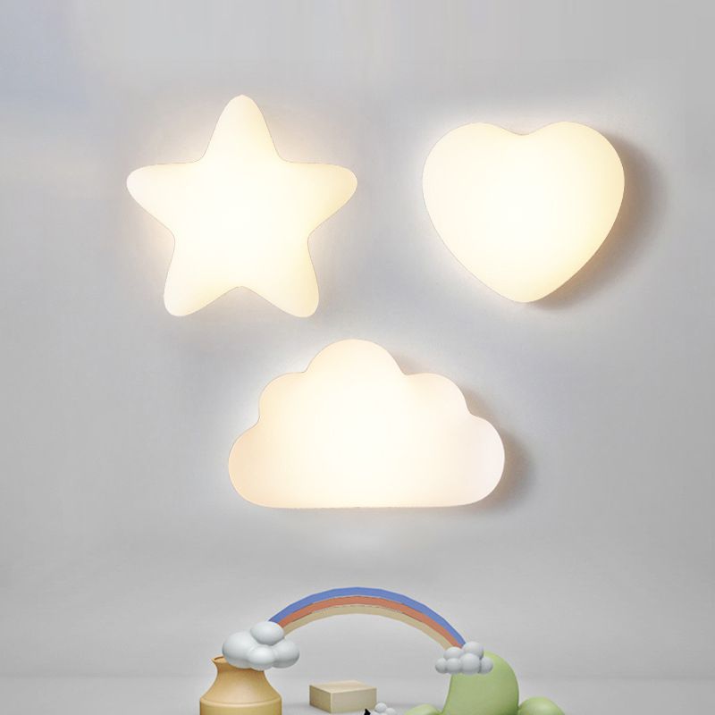 Macaron Style Table Lamp 1-Light LED Desk Light with Plastic Shade for Bedroom