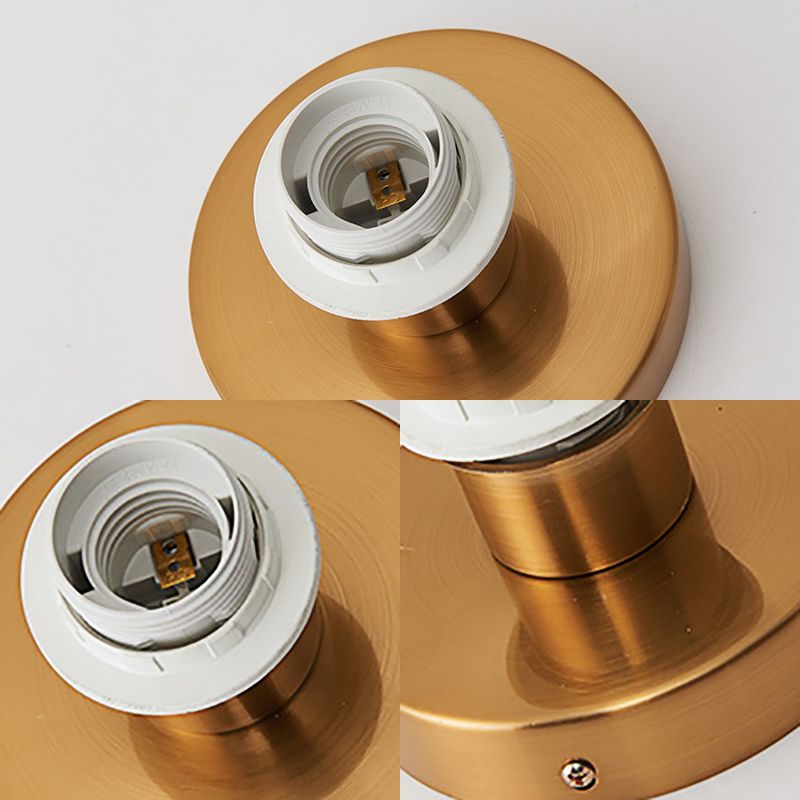 Fabric Cylinder Flush Mount Fixture with Flower/Deer Pattern Nordic 1 Bulb Flush Mount Ceiling Light for Foyer