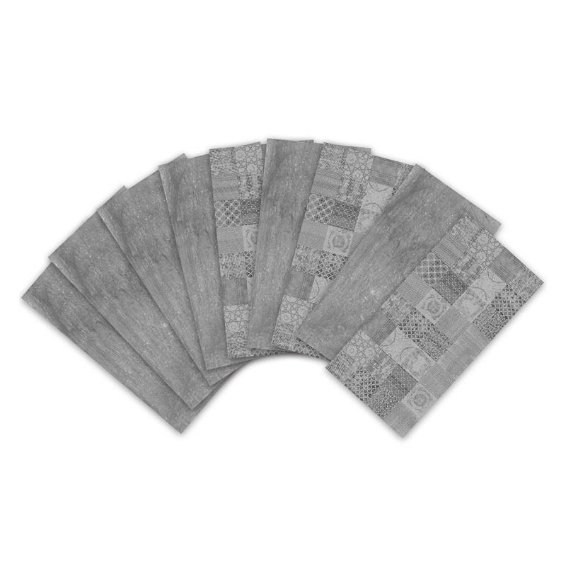 Grey Cement Wallpaper Panels Self-Adhesive Industrial Kitchen Backsplash Wall Decor