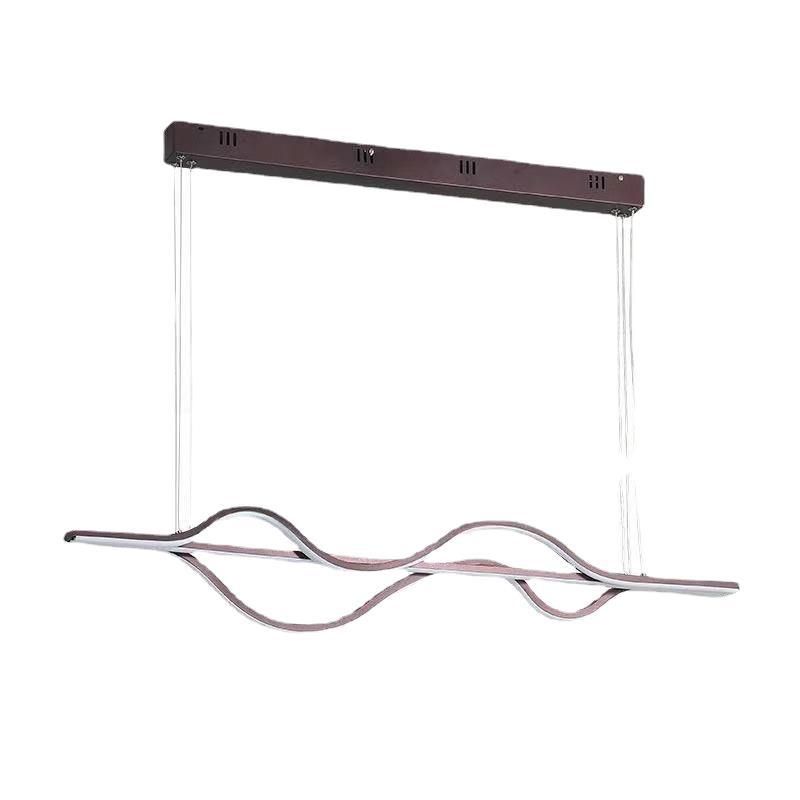 Minimalist Hanging Island Light Metal Dining Room LED Island Pendant Light