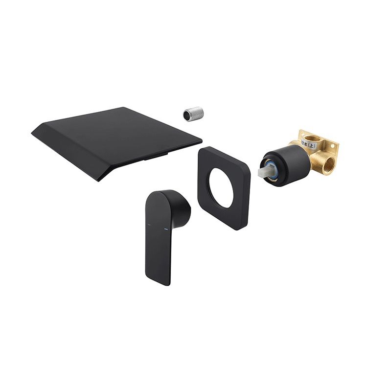 Fixed Roman Tub Faucet Trim Single Handle Wall Mounted Waterfall Tub Filler