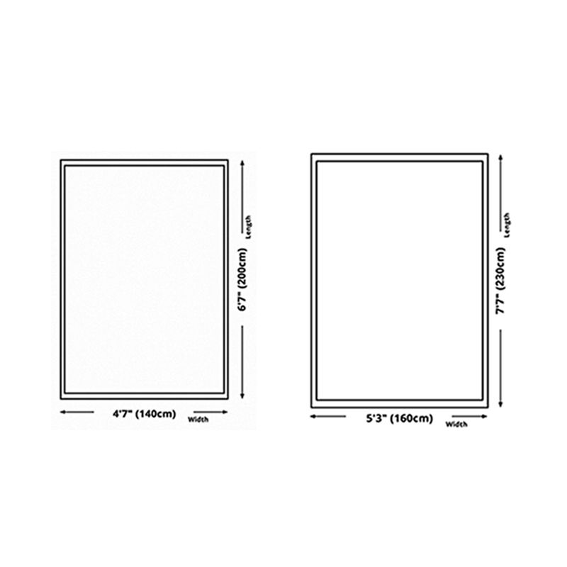 Grey Modern Area Carpet Geometric Pattern Polyester Area Rug Stain Resistant Rug for Home Decor