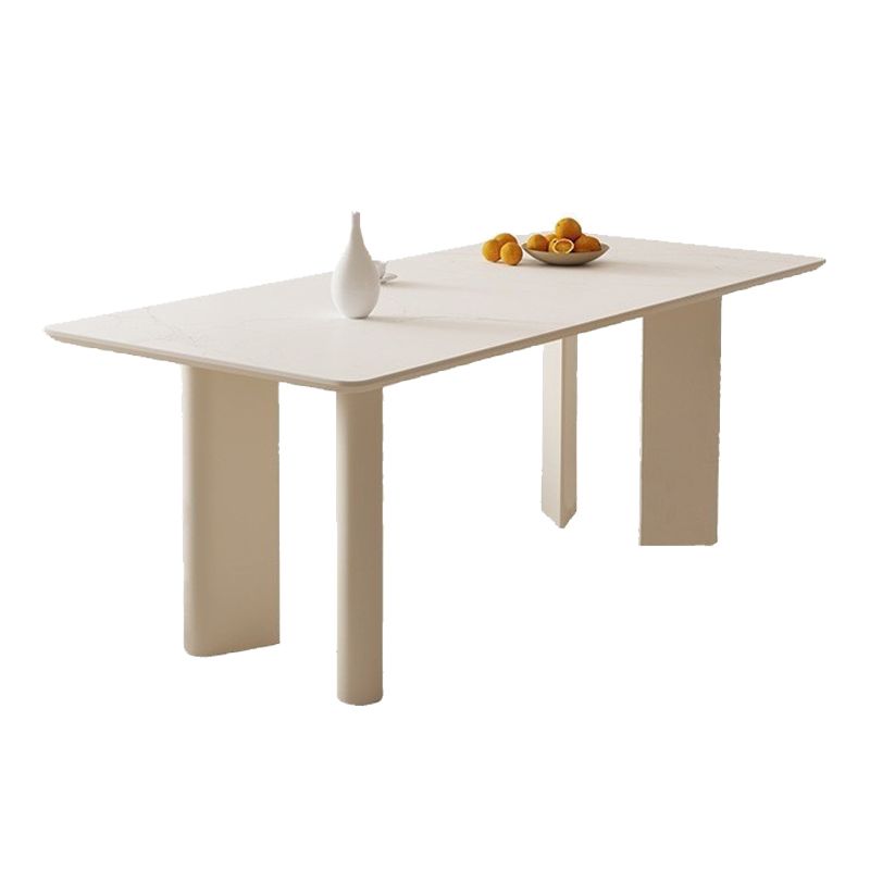 Modern Stone Dining Table with 4 Legs Dining Table for Dining Room
