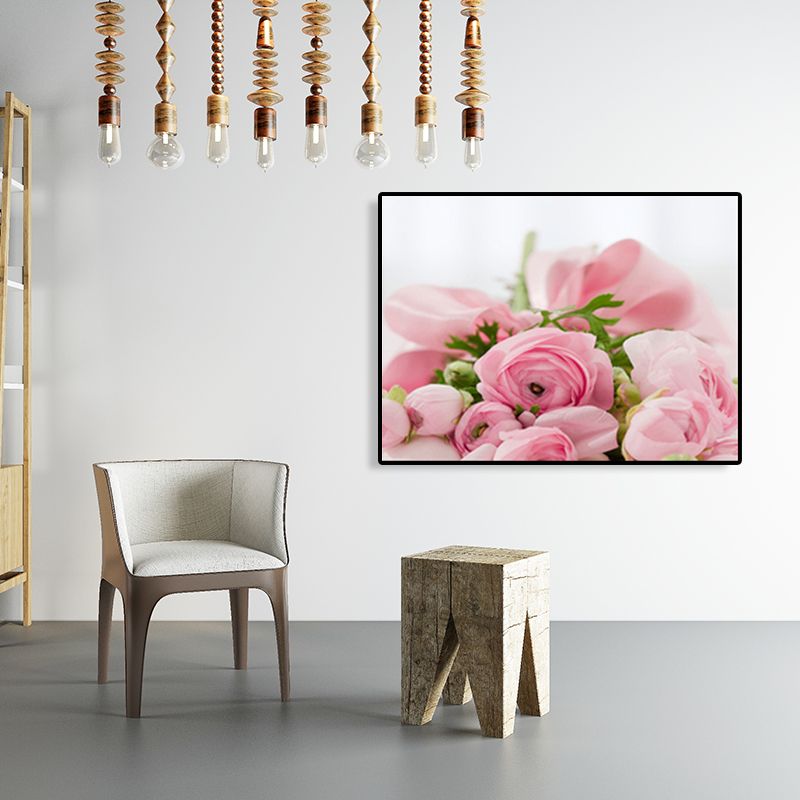 Photographies de bourgeons de fleurs, impression d'art moderniste, décoration murale sur toile de couleur douce pour chambre