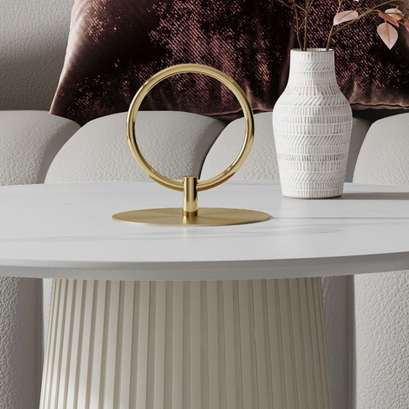 Pedestal End Table  Modern Round Side End Table for Living Room