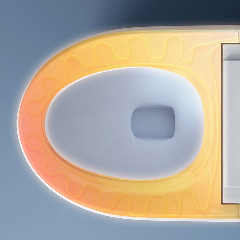 Modern Toilet Bowl One Piece Toilet Floor Mounted ABS Toilet