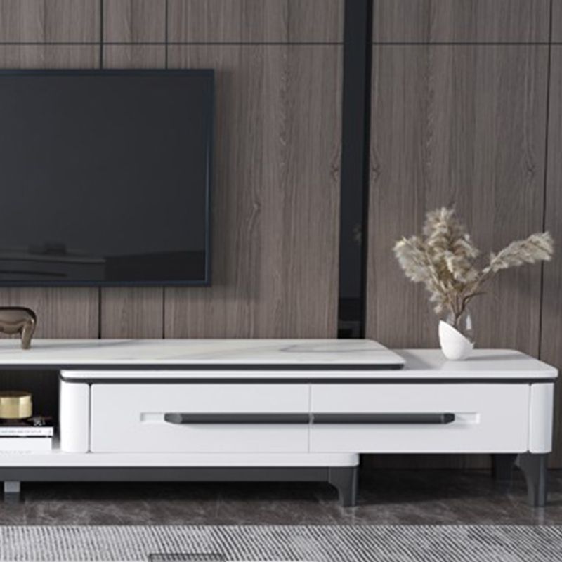 Slate Coffee or End Table with Storage Drawers Rectangle 4 Legs