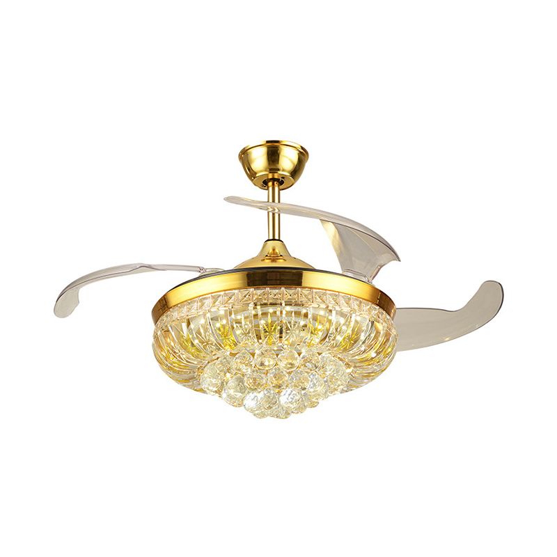 Lampada a sospensione a formato semifulto a forma di ciambella nordica con 4 lame