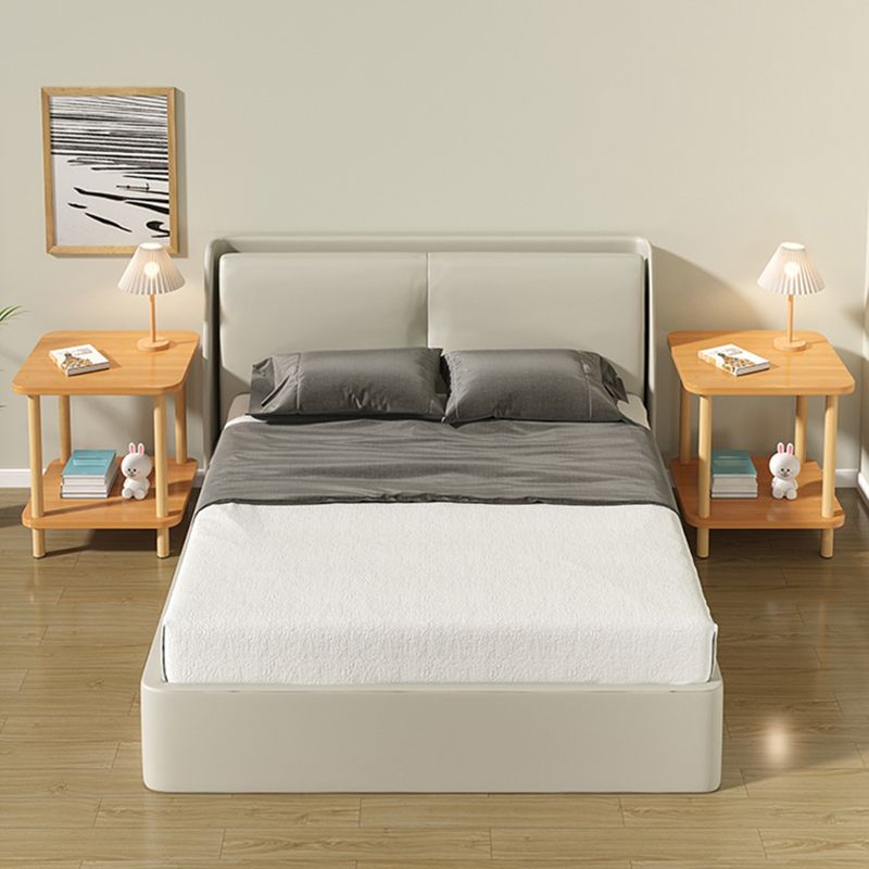 Nordic Square/Round Wood End Table 20.87" H 2-Tier Side Table