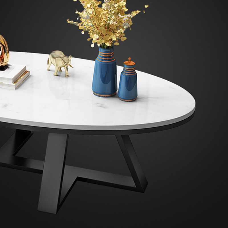 Slate Cross Legs Coffee Table Modern Minimalist Coffee Table