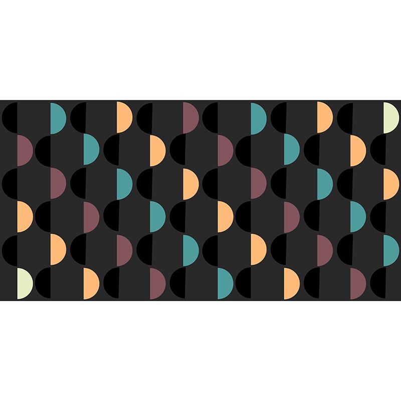 Illustration Mural Stain Resistant Geometric Contemporary Bedroom Colorful Wallpaper