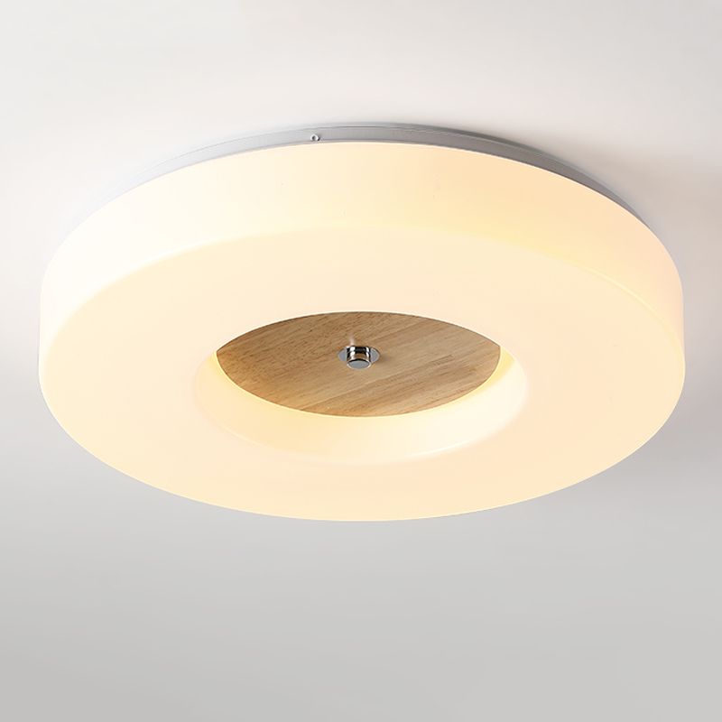 Luz de techo de madera para techo de luz moderna 1 Accesorios de luz de techo de descarga de luz en Brown