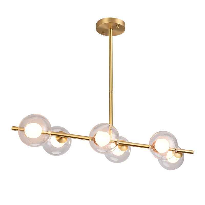 Accesorios de iluminación de Globe Island accesorios de iluminación colgante de vidrio transparente para restaurante