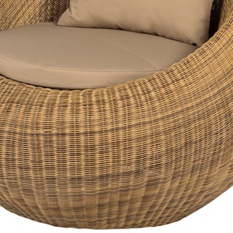 Rattan Outdoor Patio Sofa Tropical Style Simple Leisure Patio Sofa