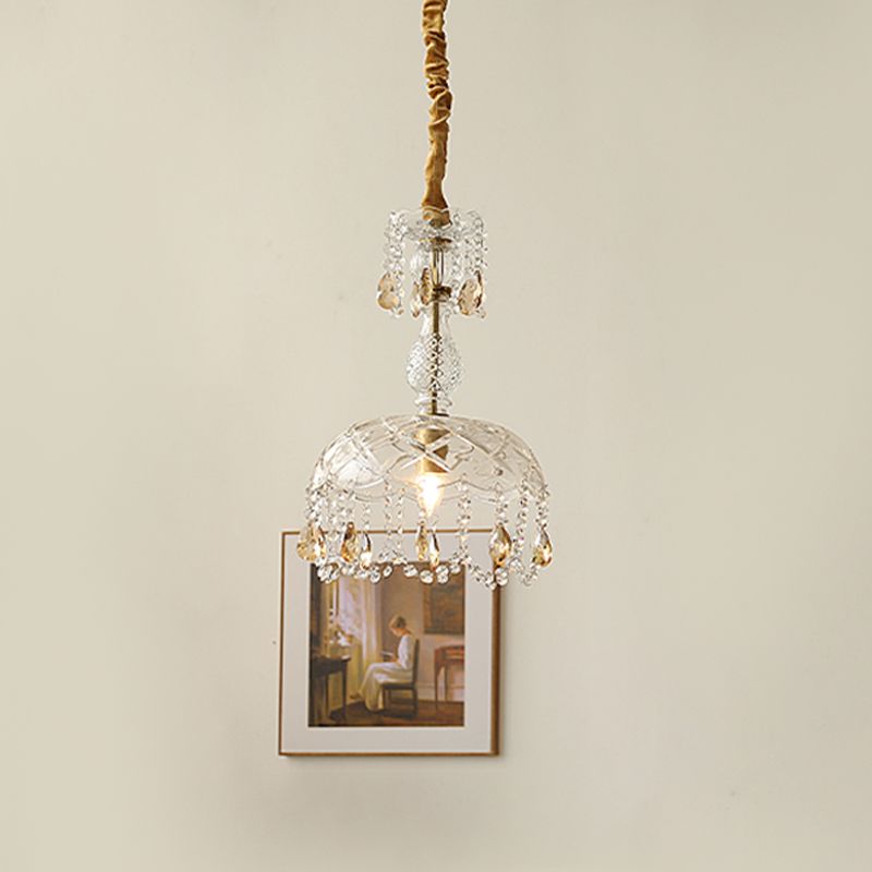 Topfabdeckung Schatten Hängende Beleuchtung moderner Stil Kristall 1 hängende Lampe für das Restaurant