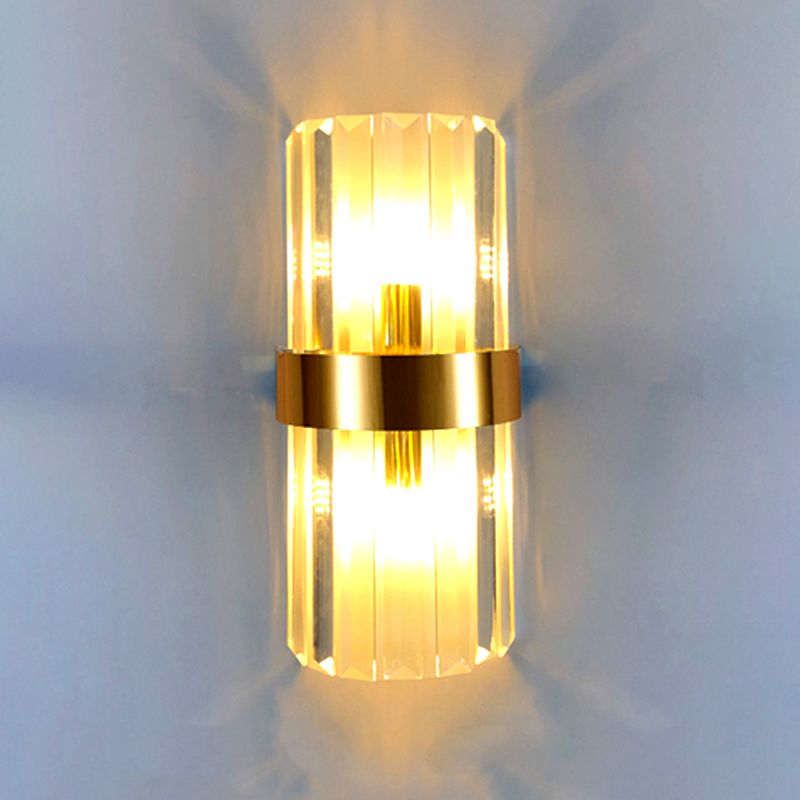 Postmoderne Stilkristallwandlicht geometrische Form Wandleuchten für Schlafzimmer