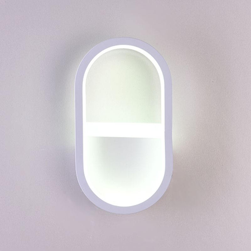 Salon du salon minimalisme moderne minimalisme LED de la forme ovale