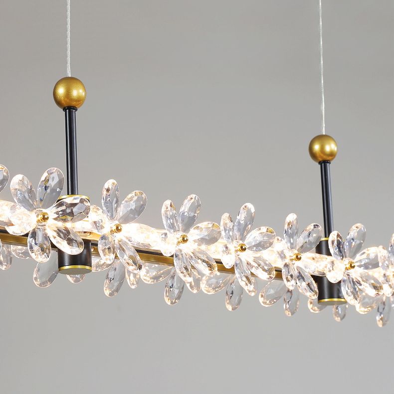 Modernism Single Golden Finish Ceiling Light LED Kitchen Island Lighting